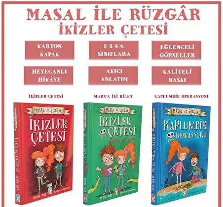 Şeniz Baş İkizler Çetesi Seti 3 Kitap