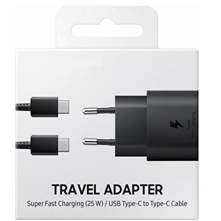 Tüm Samsung Modellerine Uygun Galaxy A14 A24 A34 A54 S20 Şarj Başlığı Type-C 25W Hızlı Şarj Aleti