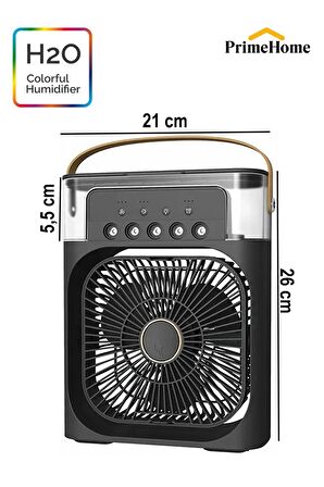 5 Başlık Mini Fan Klima H2o Humidifier Ortam Oda Nemlendirici Vantilatör Hava Soğutucu Fan