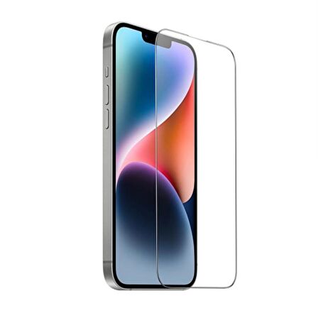 Coofbe 9D HD Full Screen Parmak İzi Bırakmaz Tempered İphone 15 Ekran Koruyucu Full Kaplama Darbe Emici 