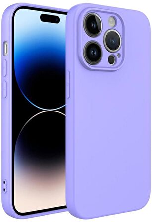 Apple iPhone 14 Pro Max Kılıf Lansman Tasarım İç Yüzeyi Kadife Silikon