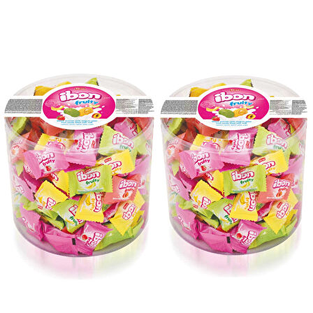 Elvan İbon Sütlü Meyveli Şeker 800g 2 Adet 