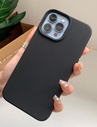 Apple iPhone 15 Pro Kılıf Lansman Tasarım İçi Kadife Lüx Silikon