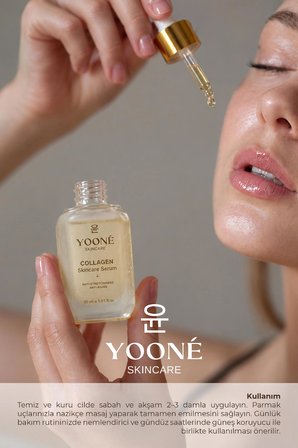 Yooné Skincare Collagen Serum 30 ml Yoğun Kolajen Bakımı ile Nemli ve Canlı Cilt Görünümü