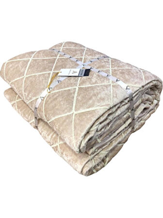 Viola Home Hermes Kadife Çift Kişilik Yatak Örtüsü 250 x 260
