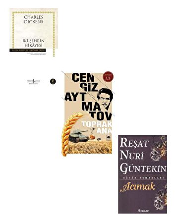 İki Şehrin Hikayesi + Acımak + Toprak Ana (3 Kitap)