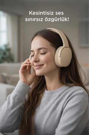 Bluetooth Kulaklık Kulak Üstü Kablosuz Kulaklık P2961 