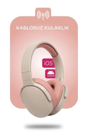 Bluetooth Kulaklık Kulak Üstü Kablosuz Kulaklık P2961 