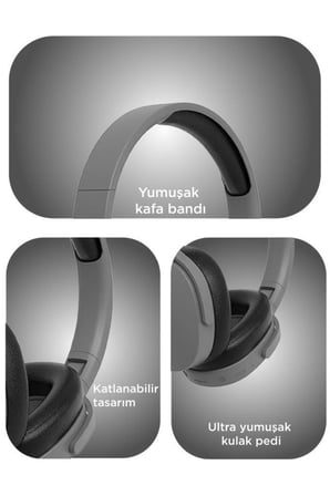 Bluetooth Kulaklık Kulak Üstü Kablosuz Kulaklık P2961 