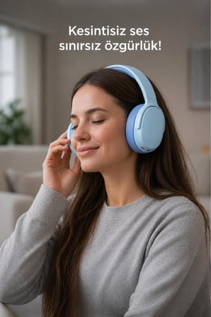 Bluetooth Kulaklık Kulak Üstü Kablosuz Kulaklık P2961 