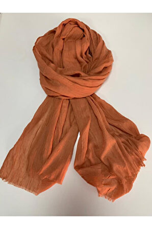 modakaşmir bambu şal soft turuncu