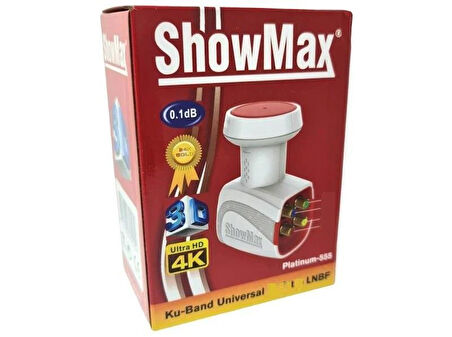 Showmax  4 Çıkışlı Uydu Çanak Anten Uyumlu Ultra HD 4K Elembi Lnb