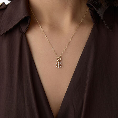 Lorein Circle Taşlı Kolye