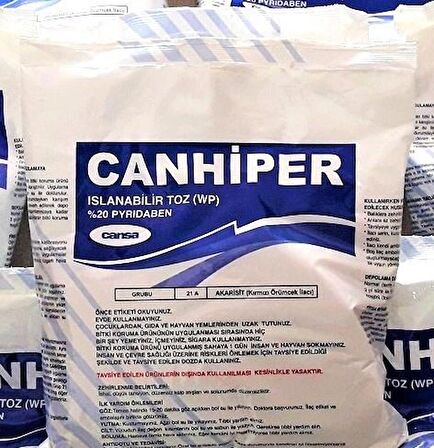 Canhiper 500 gr  Bit, Kene, Pire, Kırmızı Örümcek Ilacı Haşere Ilacı Hayvan Biti Ilacı Kedi, Köpek Biti