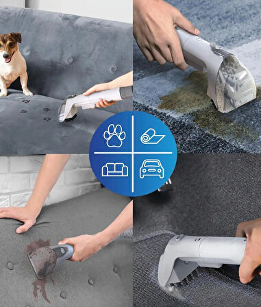 Kiwi Kcc-4325W Koltuk,  Halı Yıkama ve Leke Çıkarma Makinesi Siyah