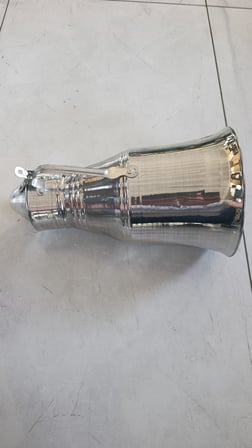 Alüminyum Güğüm No 5 Beyaz 5 Litre Süt Güğümü Sütlük Su Yoğurt Ayran Saklama Kabı