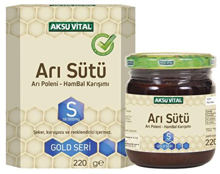 Aksuvital Arı Sütü Bal Polen Karışımı Süper Doz