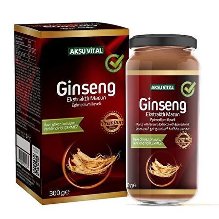 Aksu Vital Ginseng Ekstratlı Macunu 300 gr