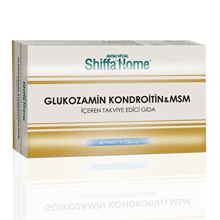 Shiffa Home Glukozamin kondroitin ve MSM Tablet 60 Adet