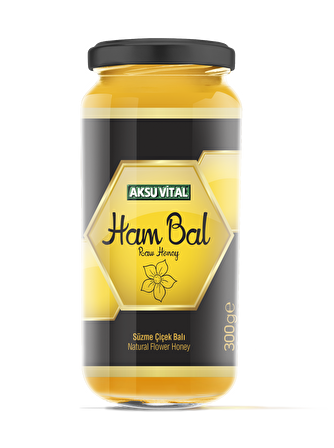 Aksuvital Ham Bal Süzme Çiçek Balı 300 gr