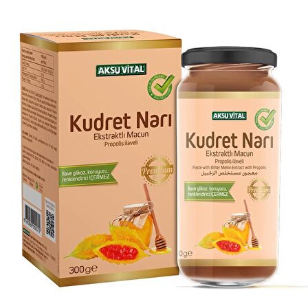 Aksuvital Kudret Narı Ekstratlı Macunu Propolis İlaveli 300 gr