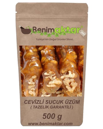 BenimAktar Maraş Cevizli Sucuk 500 Gr