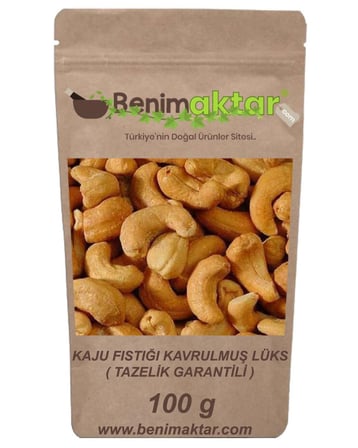 BenimAktar Kaju Fıstığı Kavrulmuş Duble Lüx 100 Gr
