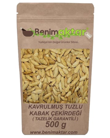 BenimAktar Çifte Kavrulmuş Kabak Çekirdeği Garantili Çok Taze 500 Gr