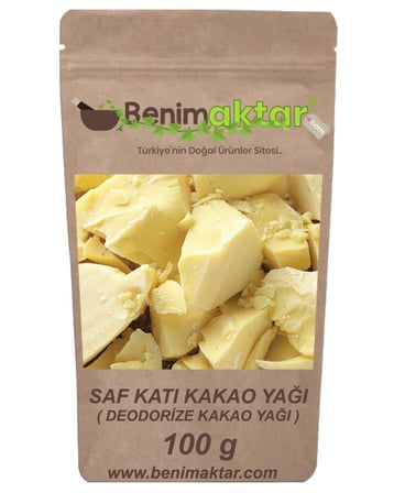 BenimAktar Deodorize Katı Kakao Yağı Saf Dökme 100 Gr