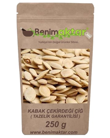 BenimAktar Kavrulmamış Çiğ Kabak Çekirdeği 1 Kalite 250 Gr