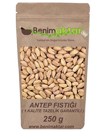 BenimAktar Antep Fıstığı Kabuklu 1.Kalite Tazelik Garantili 250 Gr