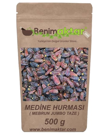 BenimAktar Medine Hurması Lüks Mebrun Duble Yeni Mahsül 500 Gr