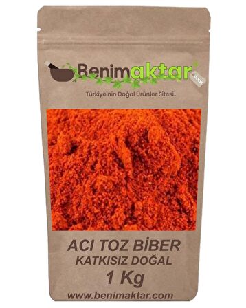 BenimAktar Toz Acı Biber Maraş Yeni Mahsül 1 Kg