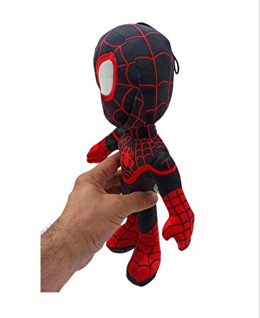 Spiderman Peluş İçi Dolgulu Örümcek Adam Peluş Kaliteli İthal 35cm. Siyah