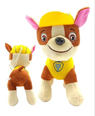 Paw Patrol Peluş Rubble Paw Patrol Karakterlerinden Oyuncak Peluş Rubble 22cm.