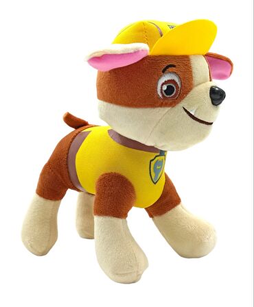 Paw Patrol Peluş Rubble Paw Patrol Karakterlerinden Oyuncak Peluş Rubble 22cm.