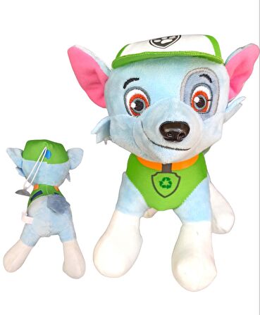 Paw Patrol Peluş Rocky Paw Patrol Karakterlerinden Oyuncak Peluş Rocky 22cm.