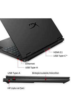 Hyperx Omen 15 Ryzen 7 260 32GB 256GB SSD RTX5060/8GB 15.3" WUXGA 165Hz W11P Gaming Laptop