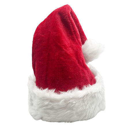 Yılbaşı Şapkası Kadife Tüylü Ultra Lüks