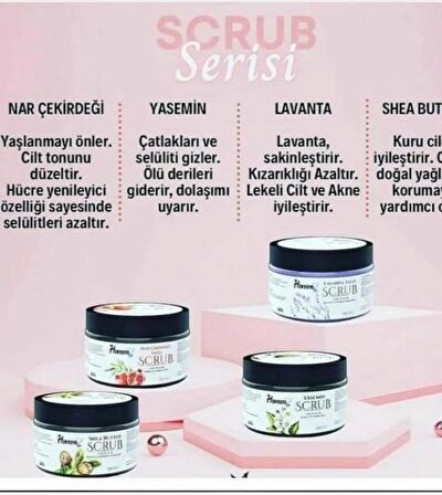 Homm Life Yaseminli Yeşil Çaylı Bitki Tanecikli Scrub 250 ml