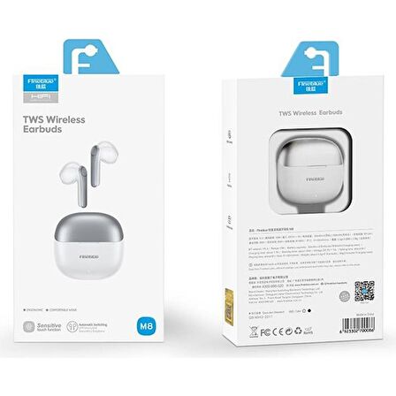 Fineblue M8 Beyaz Kablosuz Kulakiçi Bluetooth Kulaklık  Vrs. 5.3 