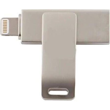 Powerway 128 GB Iphone Otg Çift Taraf Metal Flash Bellek Usb2.0