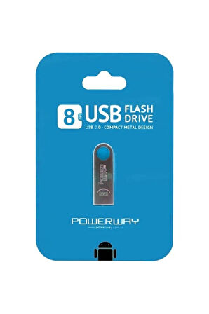 Powerway 8 Gb Usb 2.0 Metal Flash Bellek 