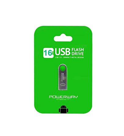 Powerway 16 Gb Usb 2.0 Metal Usb Flash Bellek