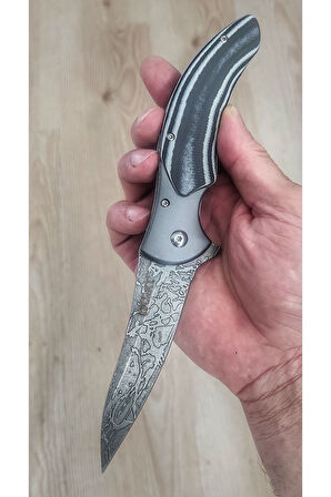 CRKT Spites Damas İşlemeli Çakı