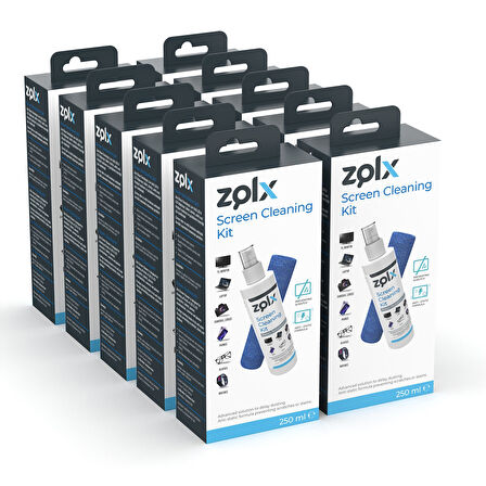 Zolx Ekran Temizleme Seti 250ML * 10 Adet ( Mikrofiber Bez )