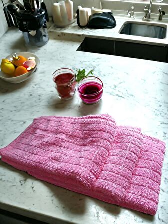 Technow Misclean Mikrofiber Mutfak Temizlik Bezi 40*40 cm Pembe (3 Adet)