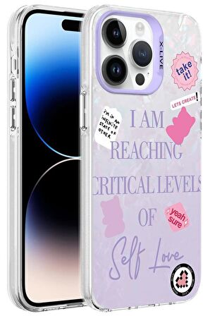 Apple iPhone 14 Pro Max Kılıf Mermer Üzeri Lüx Desenli Marbello Kapak