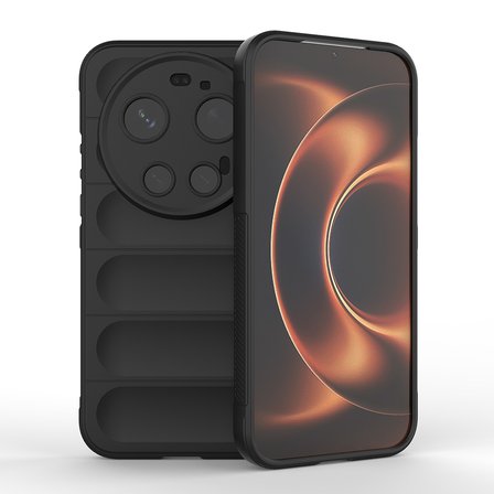 Xiaomi 17 Ultra Kılıf Esnek TPU Oyuklu Arka Yüzey Tasarımlı Etnik Silikon Kapak