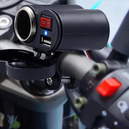 PM-20493 DC 12-45V MOTOSİKLET ÇAKMAKLIK USB ŞARJ SOKETİ
